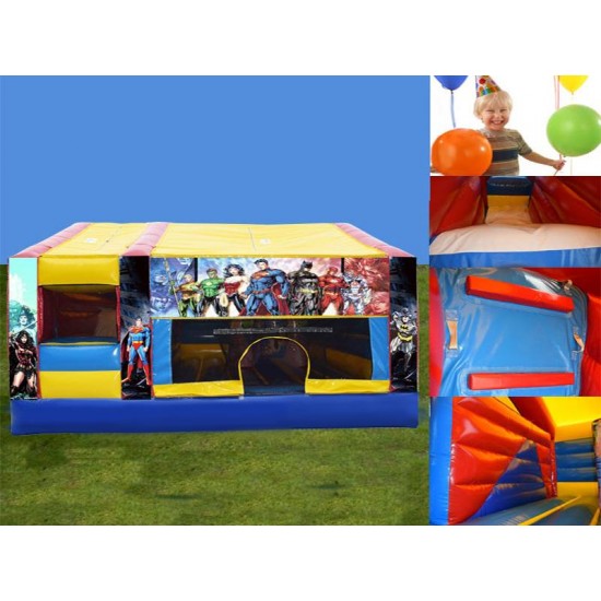 Funhouse Justice League Jumping Castle