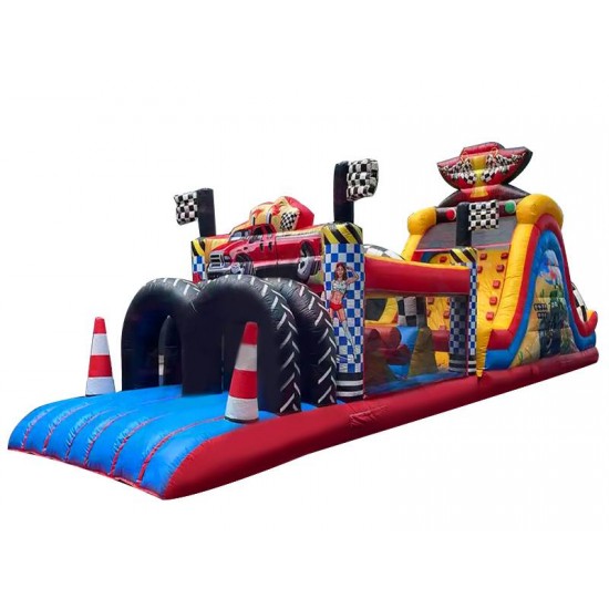 Car Inflatable Long Obstacle Course