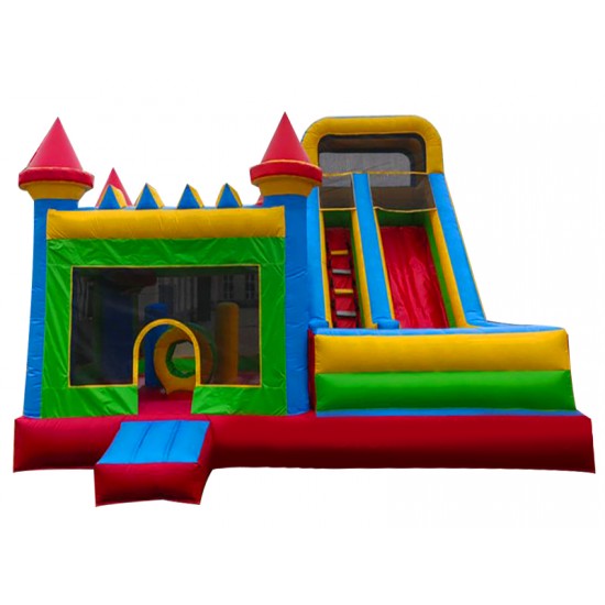 Inflatable Castle With a Slide